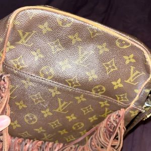 Vintage boho recycle LV purse
